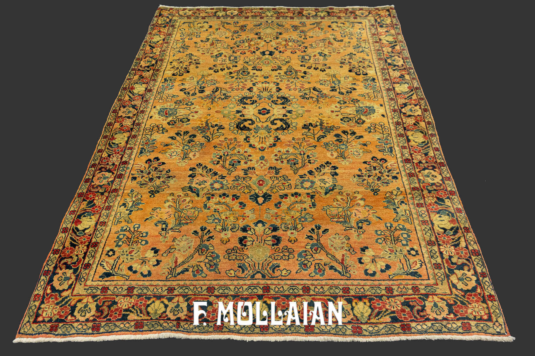 Antique Persian Saruk Rug with Al-Over Floral Field n°:47509604